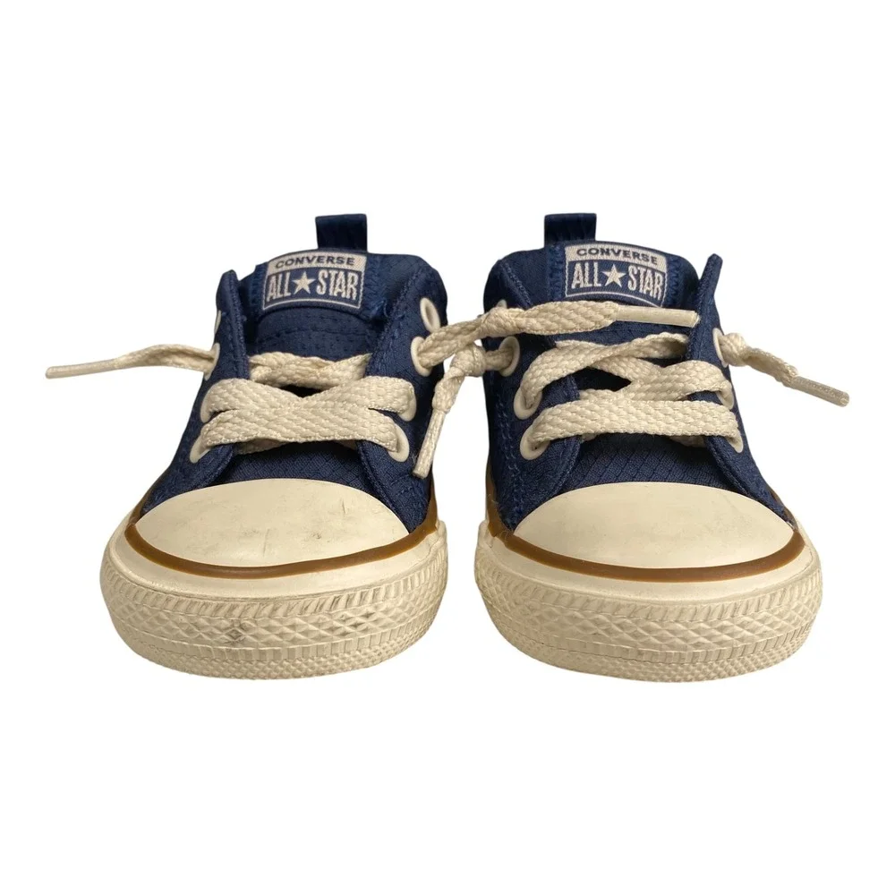 Converse All Star‎ Infant Sneakers Shoes Toddler Blue Lace Up Casual Size 4